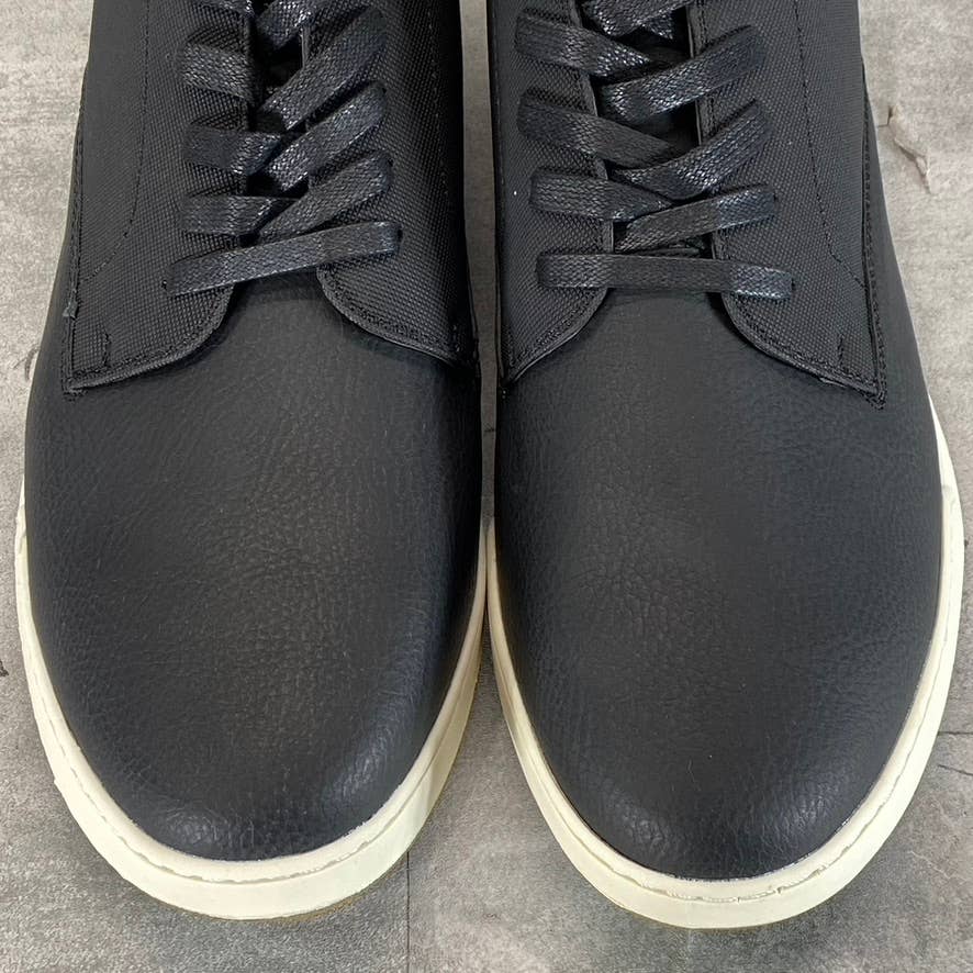 VANCE CO. Men's Black Aydon Casual Memory Foam Lace-Up Sneakers SZ 11