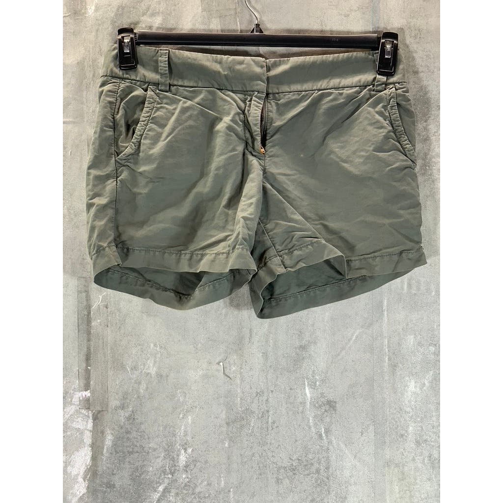 J.CREW Women's Army Green Chino Shorts SZ 8