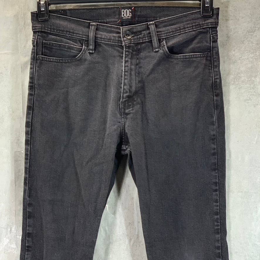 BDG URBAN OUTFITTERS Men's Solid Black Skinny-Fit Stretch Denim Jeans SZ 33X32