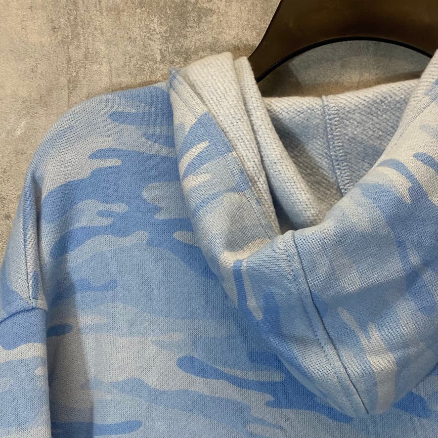 STYLE & CO Women's Blue Camo Pullover Hoodie SZ XL