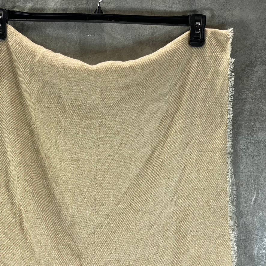 INC INTERNATIONAL CONCEPTS Women's Sand Two-Tone Shine Scarf SZ OS