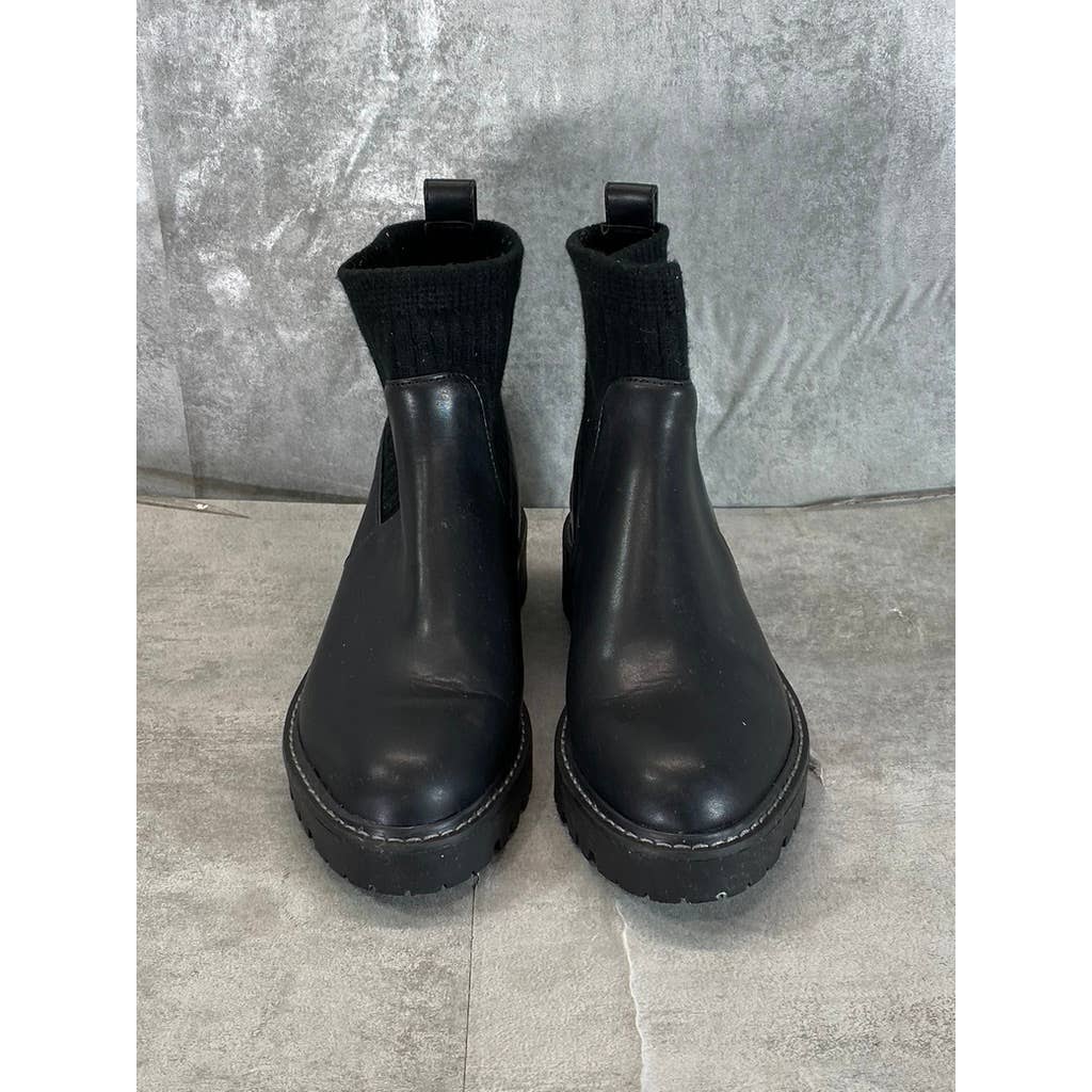 GIANI BERNINI Women's Black Maxxine Memory Foam Pull-On Ankle Boots SZ 7.5