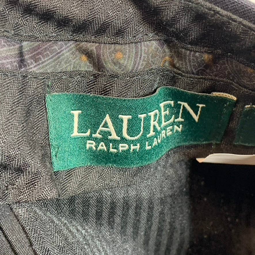 LAUREN RALPH LAUREN Men's Navy Total Comfort Pleated Wool Dress Pants SZ 36X32