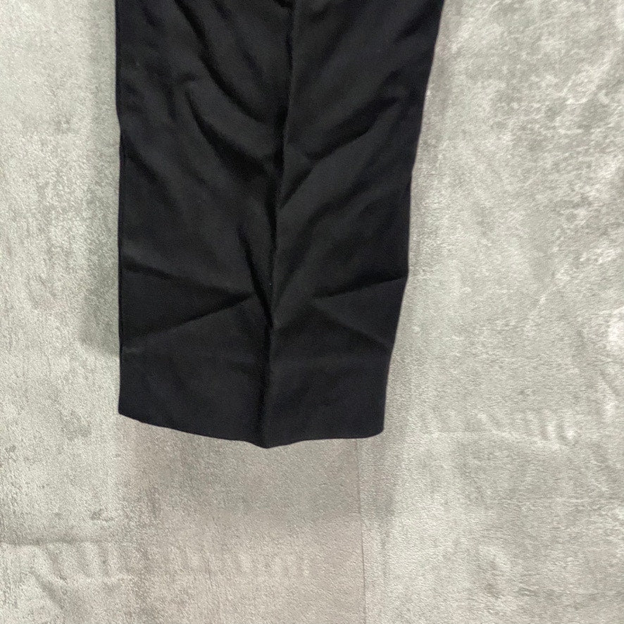 ALFANI Petite Solid Black Mid-Rise Slim-Fit Short Pants SZ 6P/Short