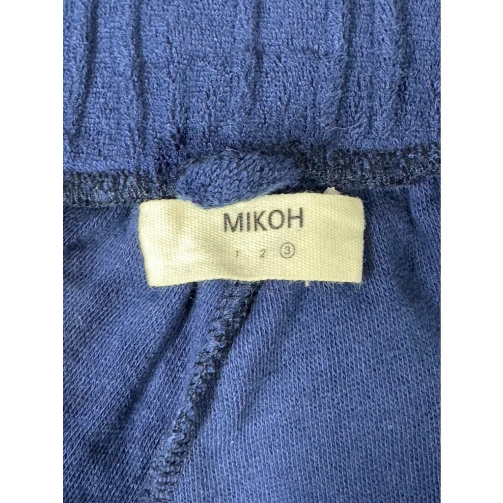 MIKOH Women's Dark Blue Cotton Terry Pull-On Shorts SZ 3 (L/XL)