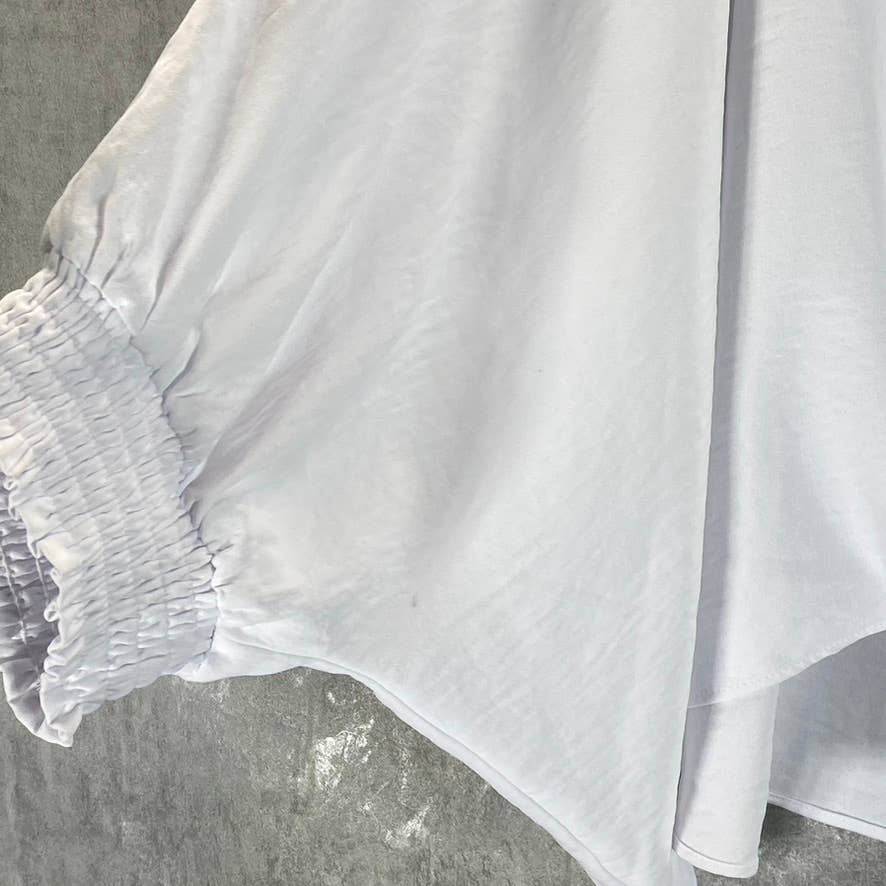 ALFANI Women's Bright White Surplice 3/4 Dolman Sleeve Top SZ XL