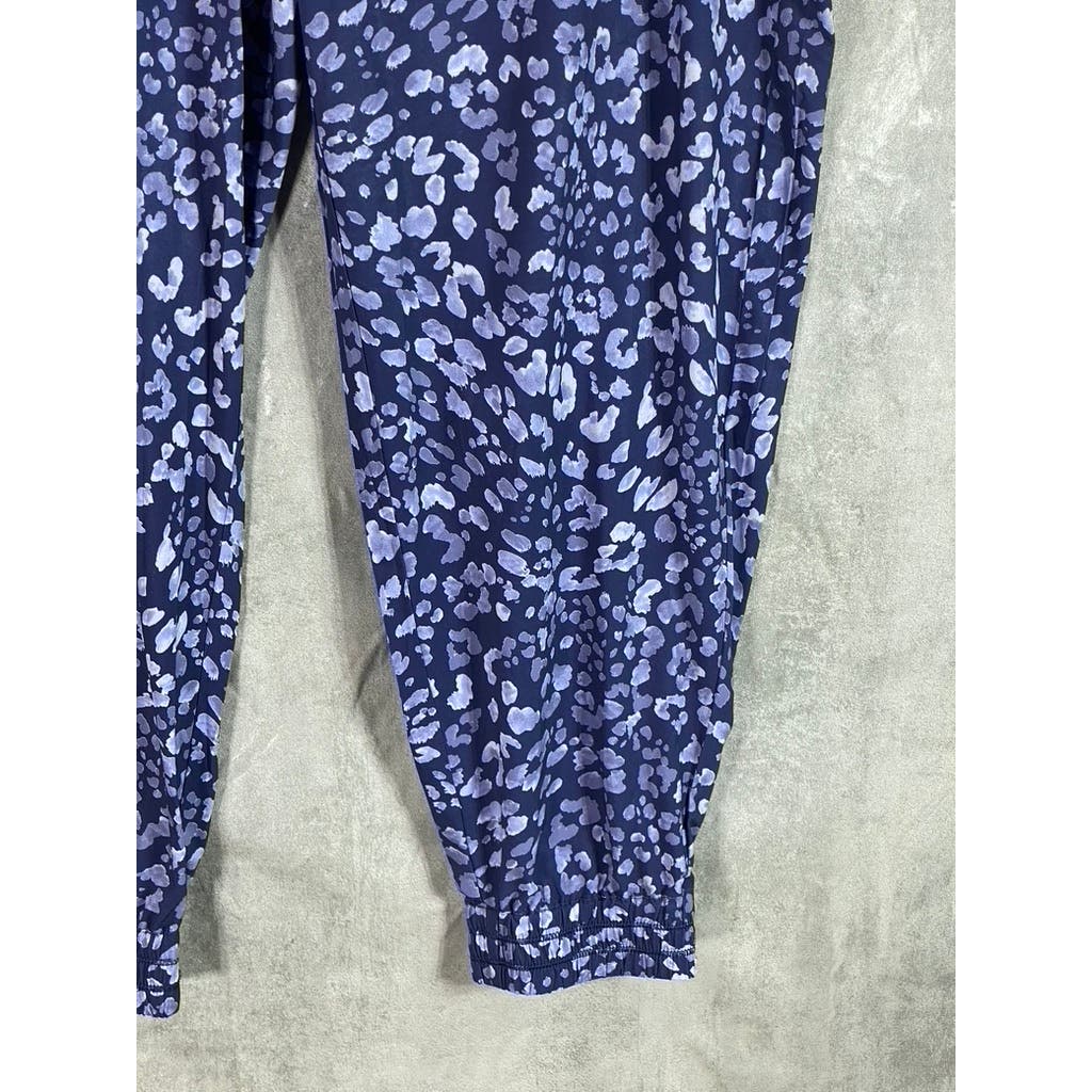 TOMMY BAHAMA Women's Blue Leopard Print Islandzone Pull-On Jogger Pant SZ XL