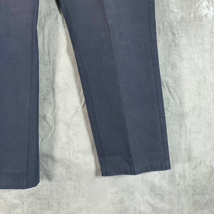 BANANA REPUBLIC Men's Navy Straight-Fit Kentfield Cotton Pants SZ 34