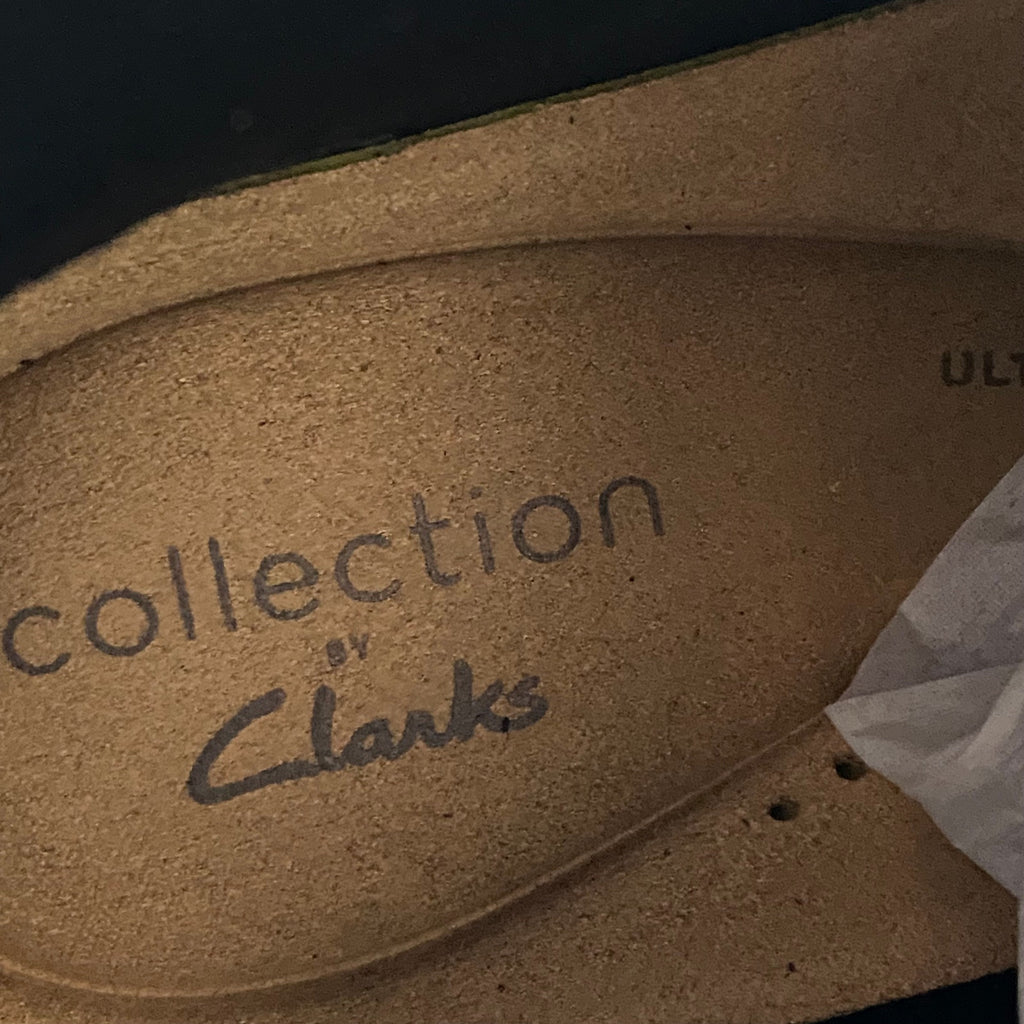 CLARKS COLLECTION Women's Black Leather Caroline Rae Ruched Ankle Booties SZ 8.5