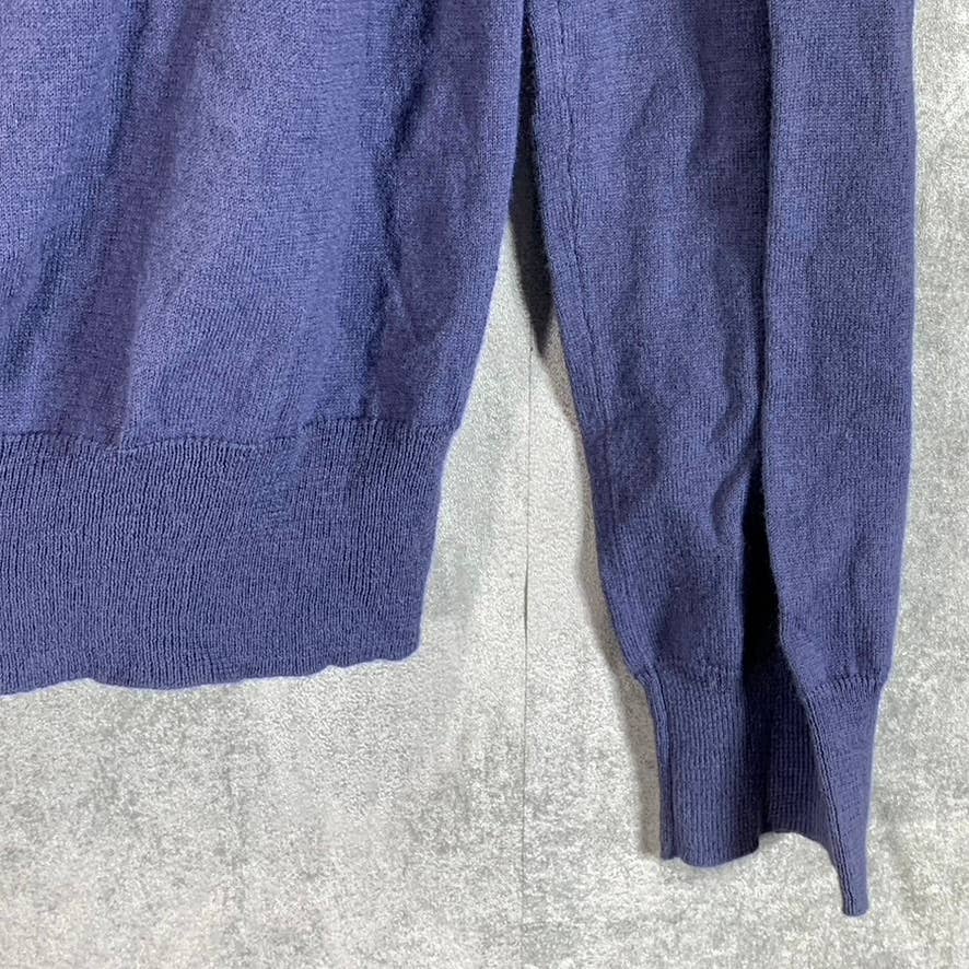 THE MEN'S STORE BLOOMINGDALES Men's Navy V-Neck Pullover Sweater SZ S