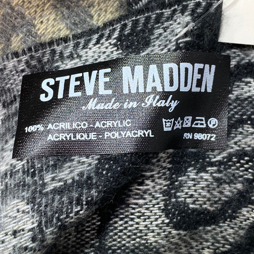 STEVE MADDEN Black Ombre Paisley Mid Weight Muffler Scarf OS