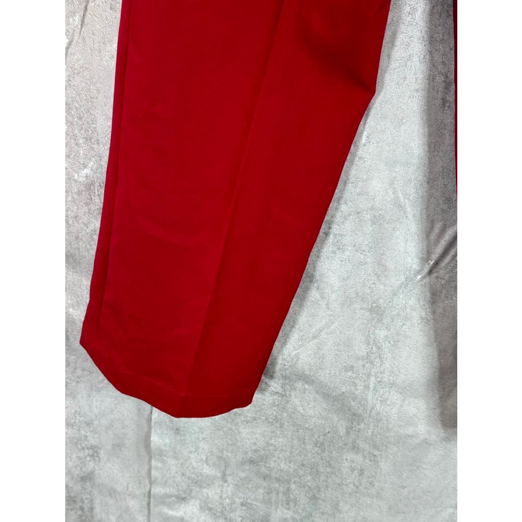 NICOLE MILLER New York Women's Red Straight Leg Dress Pants SZ 12