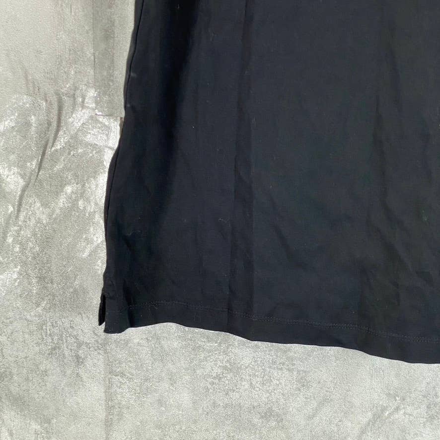 BANANA REPUBLIC Men's Black Solid New Performance Short-Sleeve Polo SZ M