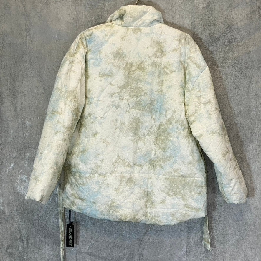 BLANK NYC Women's Perfect Day Hooded Quilted Belted Jacket SZ S