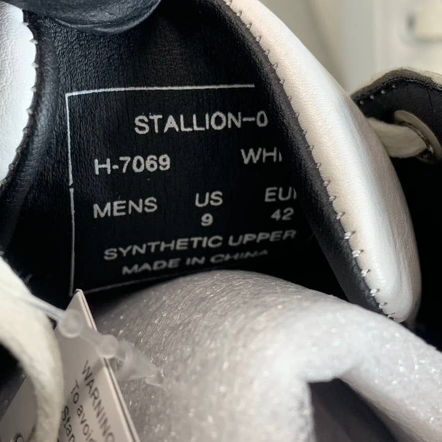 ASTON MARC Men's White Stallion Comfort Court Lace-Up Sneakers SZ 9