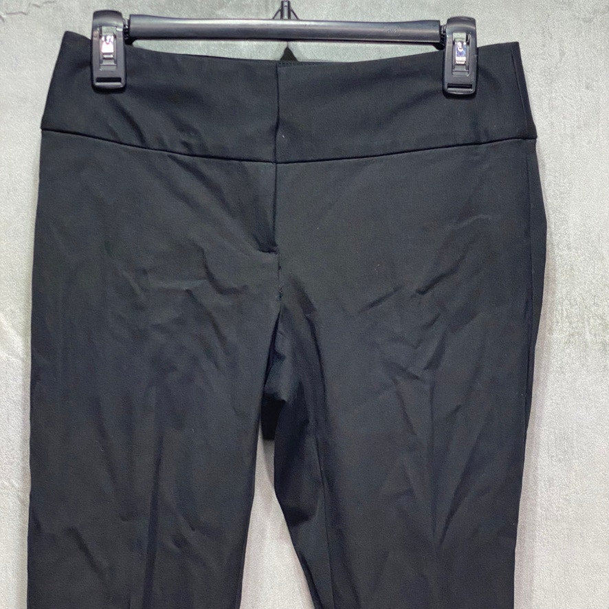 ALFANI Petite Short Black Mid-Rise Slim Fit Pants SZ 2PS