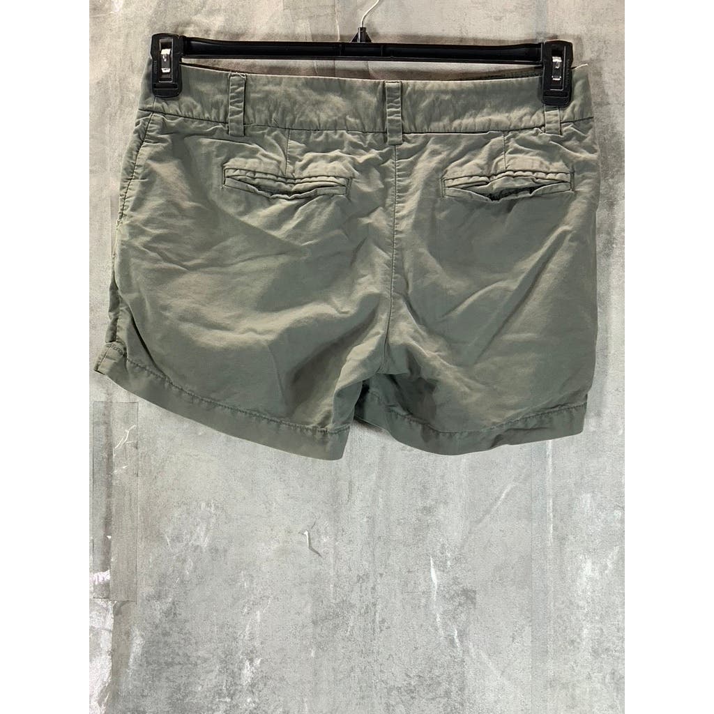 J.CREW Women's Army Green Chino Shorts SZ 8