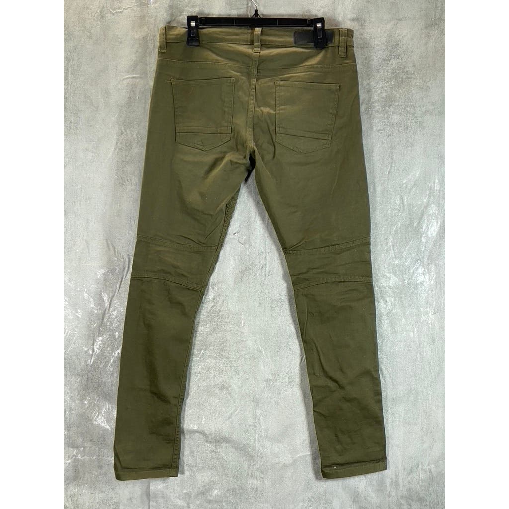 SPARK Men's Olive Green Ribbed Double Knee Pants SZ 32X32