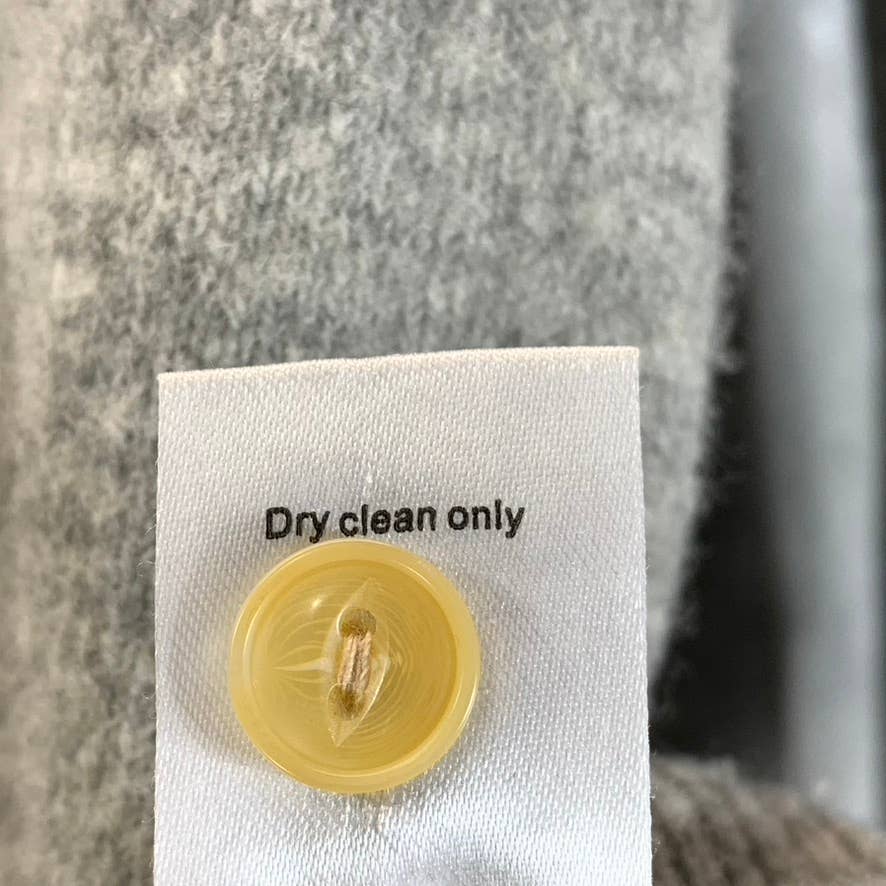 JACHS New York Men's Grey Wool Blend Pullover Henley Sweater SZ S