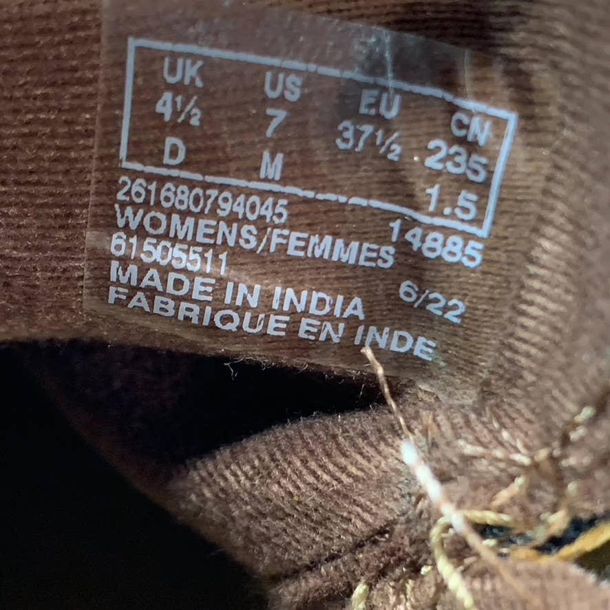 CLARKS Collection Women's Dark Tan Leather Maye Strap Ankle Boots SZ 7