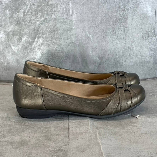 SOUL NATURALIZER Women's Nickle Smooth Gift Round-Toe Slip-On Flats SZ 9.5