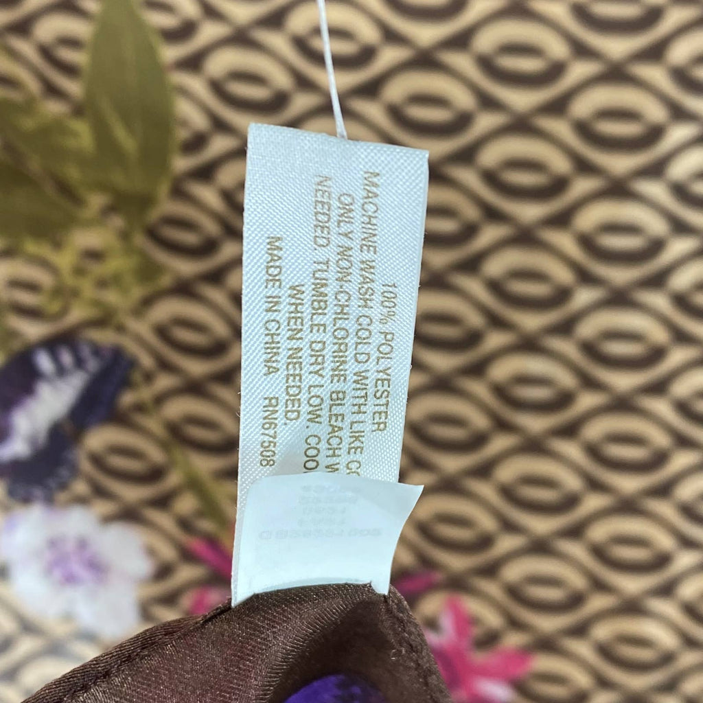 GIANI BERNINI Women's Berry Floral Loop Square Scarf SZ OS