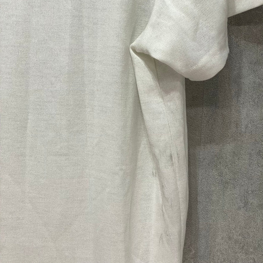 INC INTERNATIONAL CONCEPTS Men's Solid White Repreve V-Neck Short Sleeve T-Shirt SZ M