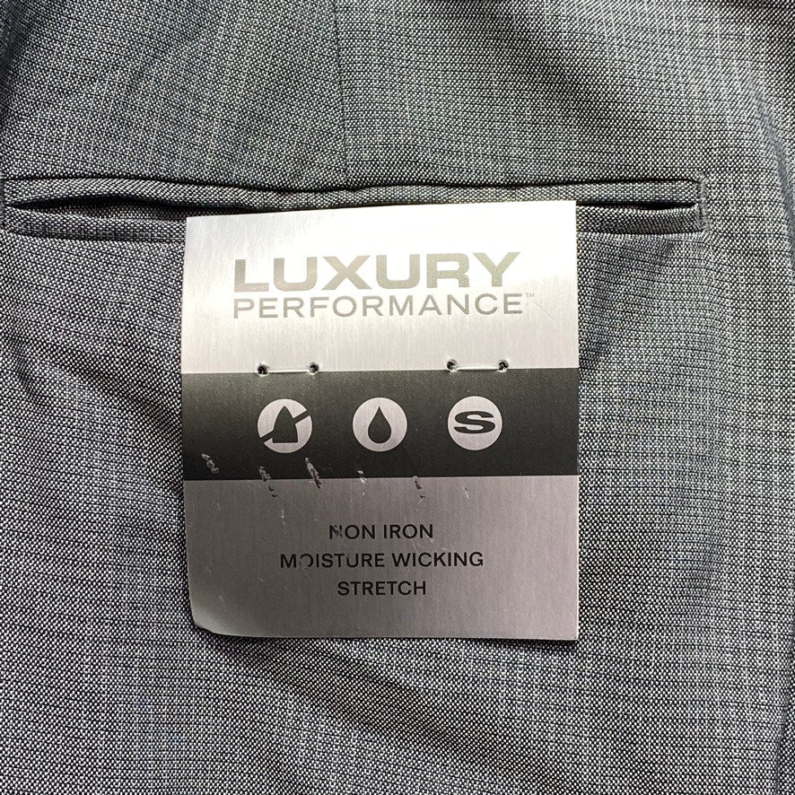 PERRY ELLIS Portfolio Gray Modern-Fit Performance Dress Pants SZ 42X30