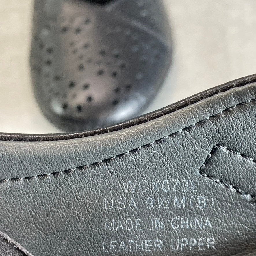 PROPET Women's Black Leather Perforated Calista Mary Jane Slip-On Shoes SZ 9.5