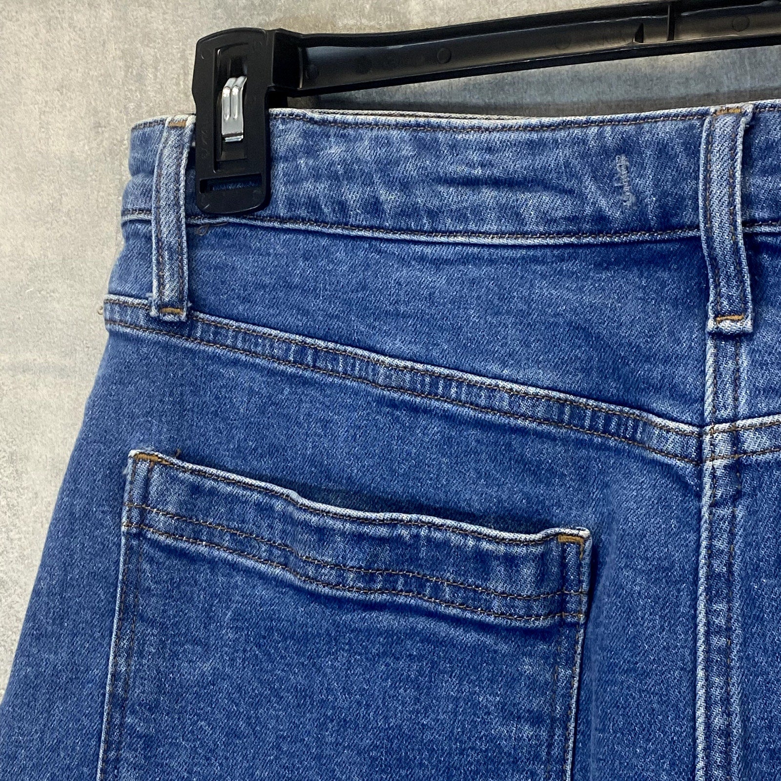 MADEWELL Women's Knowlton Wash Button-Front Denim Mini Skirt SZ 28