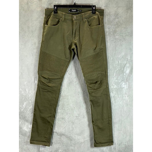 SPARK Men's Olive Green Ribbed Double Knee Pants SZ 32X32