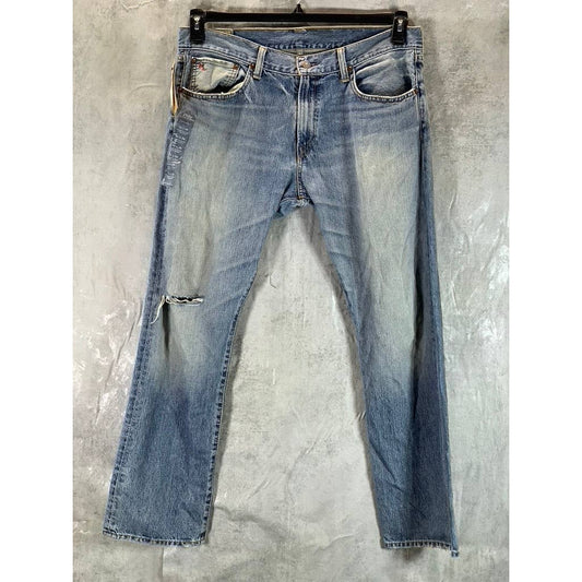 POLO RALPH LAUREN Men's Light Wash Varick Slim Straight Jeans SZ 34X30