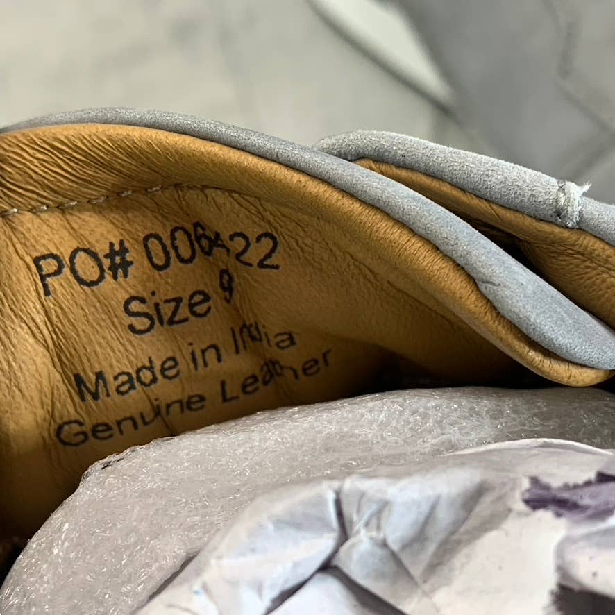 THOMAS & VINE Men's Gray Leather Lowe Lace-Up Casual Sneakers SZ 9