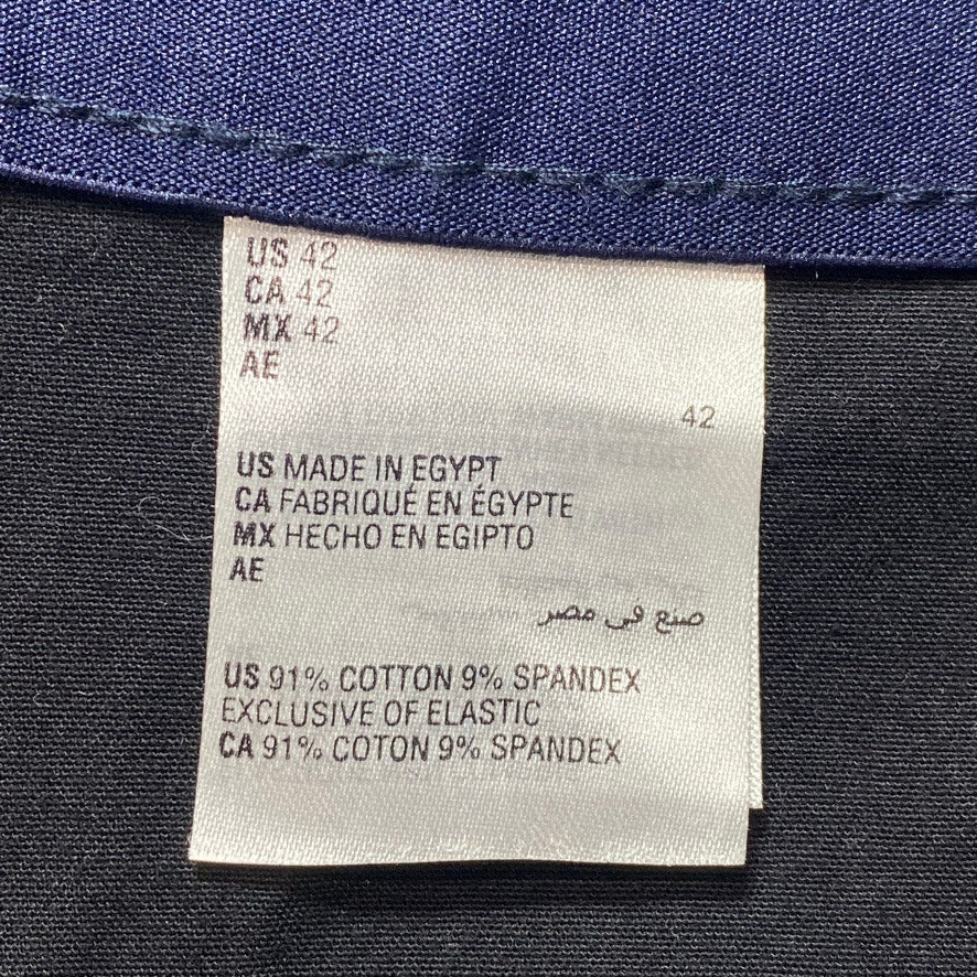 CLUB ROOM Black Regular Fit 4-Way Stretch Chino Shorts SZ 42