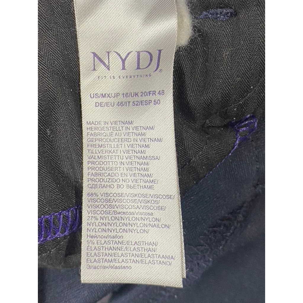 NYDJ Women's Navy Lift Tuck Sheri Slim Jeans SZ 16