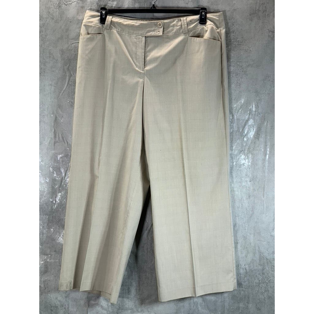 LANE BRYANT Women's Tan Wide-Leg Pants SZ 20