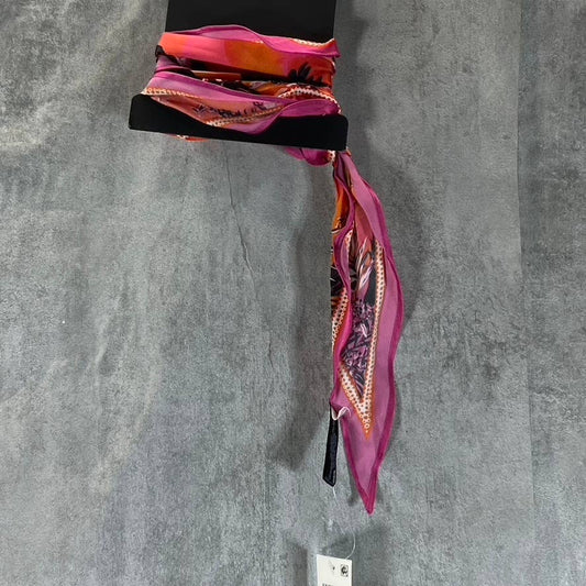 INC INTERNATIONAL CONCEPTS Women's Fuschia Palm-Print Kite Scarf SZ OS