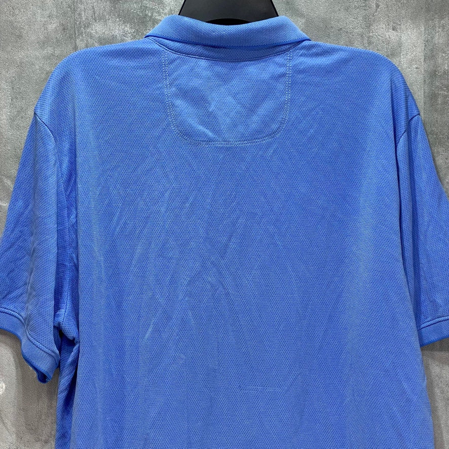 TOMMY BAHAMA Men's Blue IslandZone Classic-Fit Short Sleeve Polo SZ XL