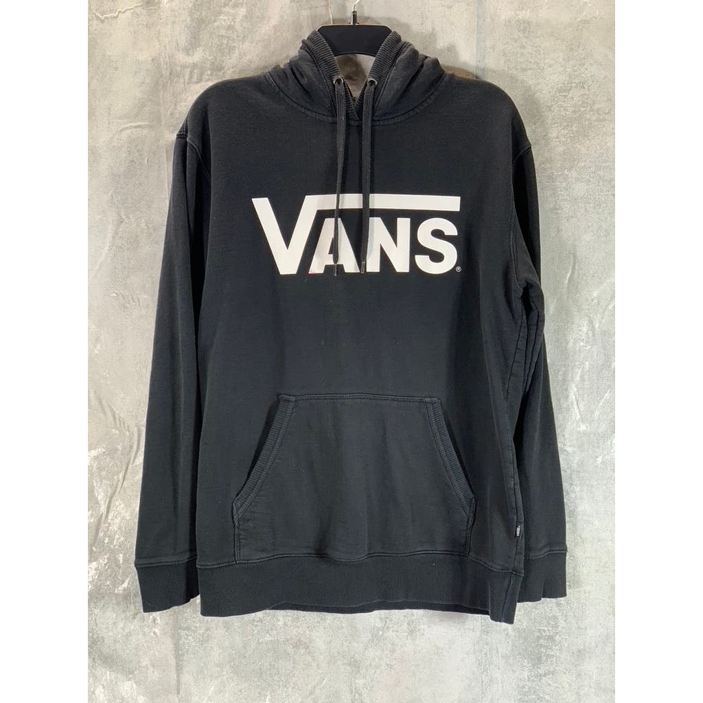 VANZ Men's Black Classic Large Logo Pullover Hoodie SZ M