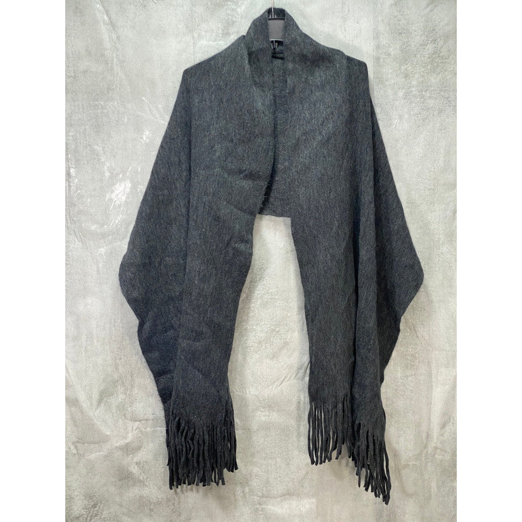 STEVE MADDEN Charcoal Super-Soft Muffler Scarf OS