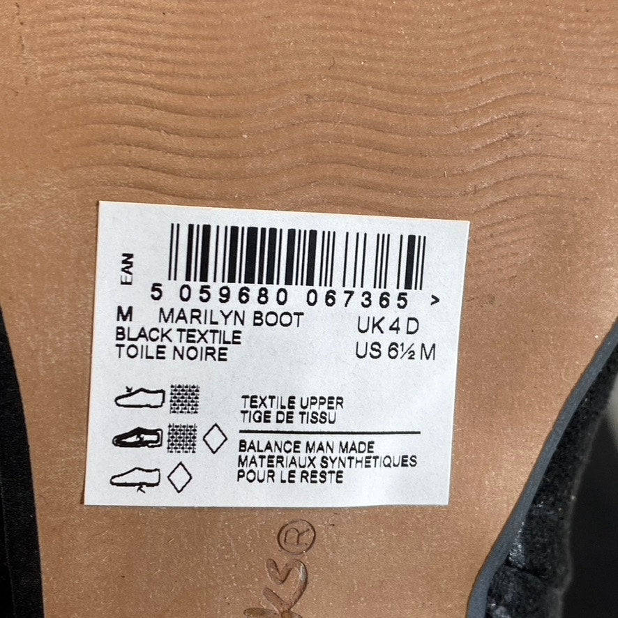 CLARKS COLLECTION Women's Black Suede Marilyn Side-Zip Block-Heel Boots SZ 6.5