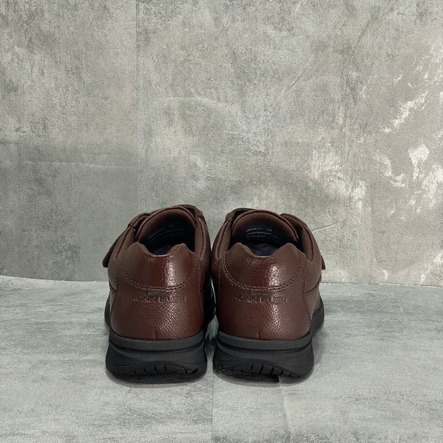 NUNN BUSH Brown Tumble Cam-Strap Moc-Toe Lightweight Loafers SZ 8XW