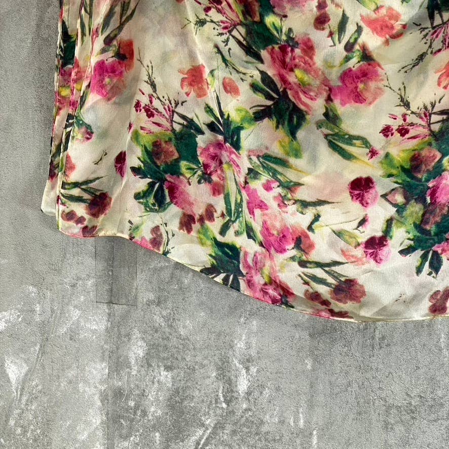 INC INTERNATIONAL CONCEPTS Women's Pink Floral-Print Wrap SZ OS