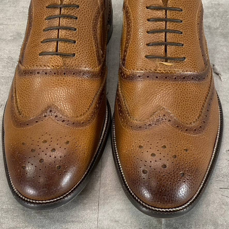 THOMAS & VINE Men's Cognac Garland Tru Comfort Foam Oxford Dress Shoes SZ 13