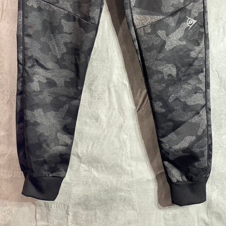 DUNLOP SPORT Men's Dark Grey Camo Pull-On Jogger Sweatpants SZ S
