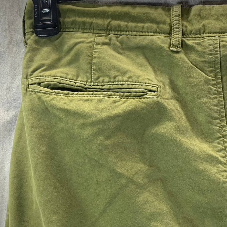 J.CREW Men's Green Straight-Leg Cotton Chino Pants SZ 32X30