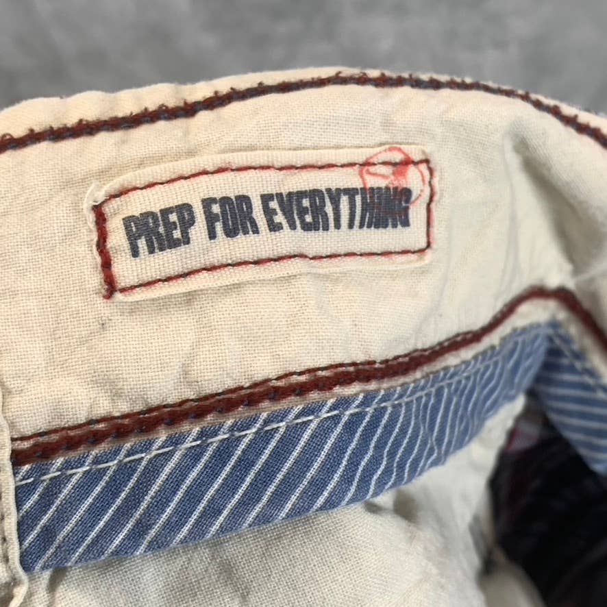 AMERICAN EAGLE Outfitters Men's Red/Navy Gingham Classic Length Shorts SZ 28