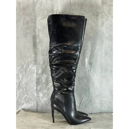 INC INTERNATIONAL Women's Black Iyonna Over-The-Knee Slouch Stiletto Boots SZ 7