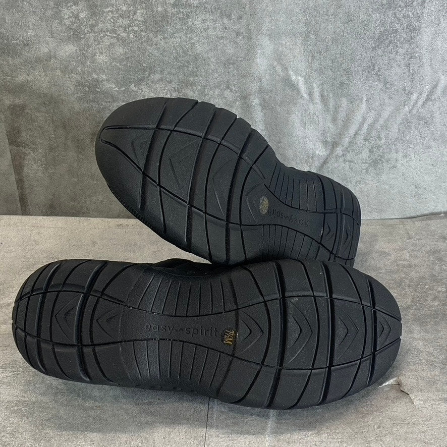 EASY SPIRIT Women's Black Tiffin Slip-On Water-Resistance Walking Shoes SZ 7.5