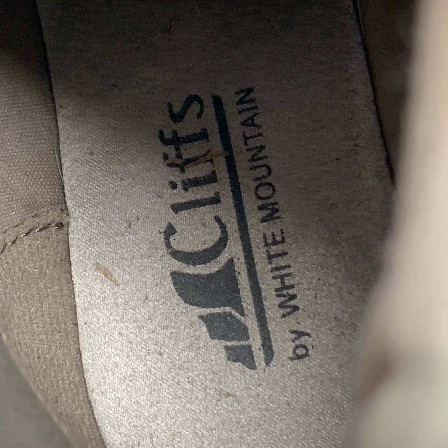 CLIFFS By White Mountain Women's Ice/Fabric Connie Lace-Up Ankle Boots SZ 6